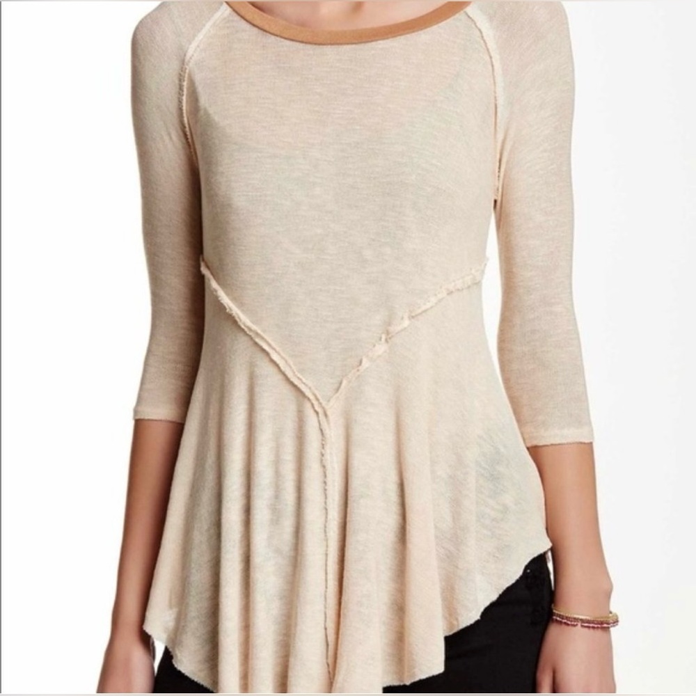 Free People 3/4 sleeve top